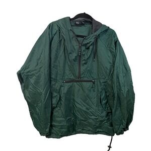 Vintage 90's Gap Nylon Anorak Windbreaker Jacket Dark Green